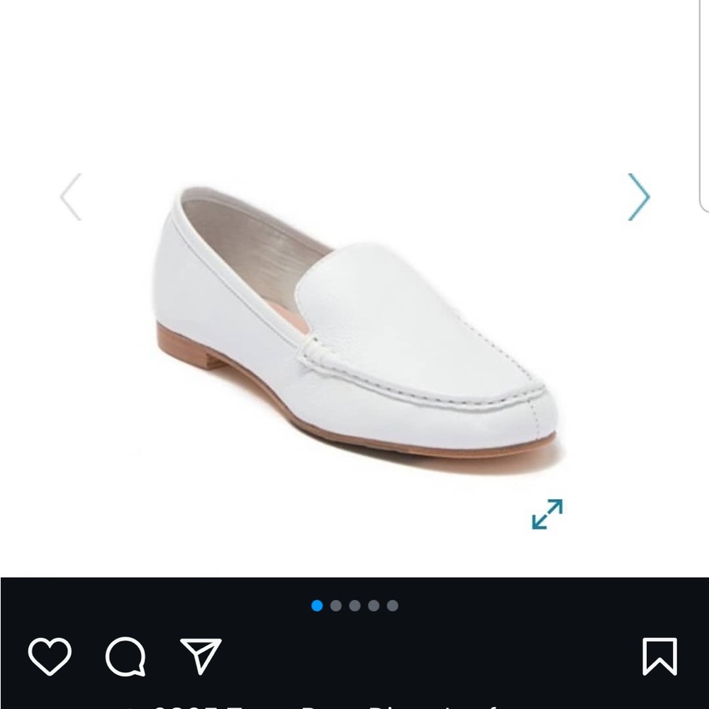 Tarny Rose Diana White Loafers